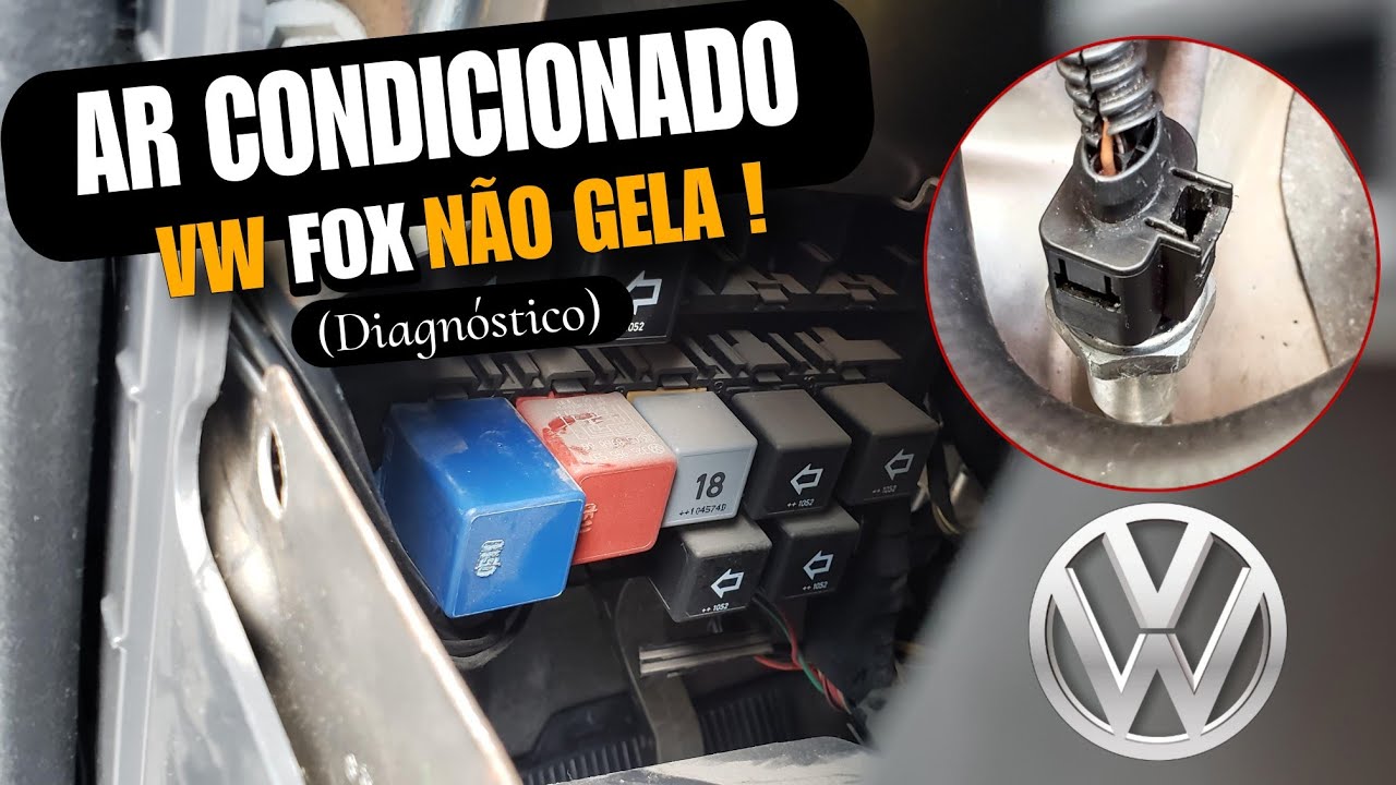 AR CONDICIONADO FOX GOL POLO GOLF G2 G5 NÃO GELA!! RELÊ/ PRESSOSTATO ou PARTE ELÉTRICA