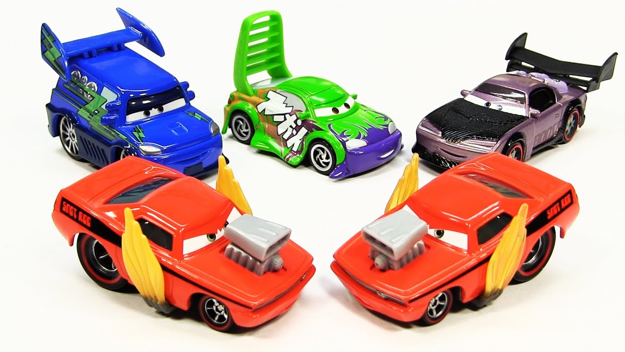 Сопля-род с огнём от Cars, вариация Disney Pixar, литой DJ Wingo Boost
