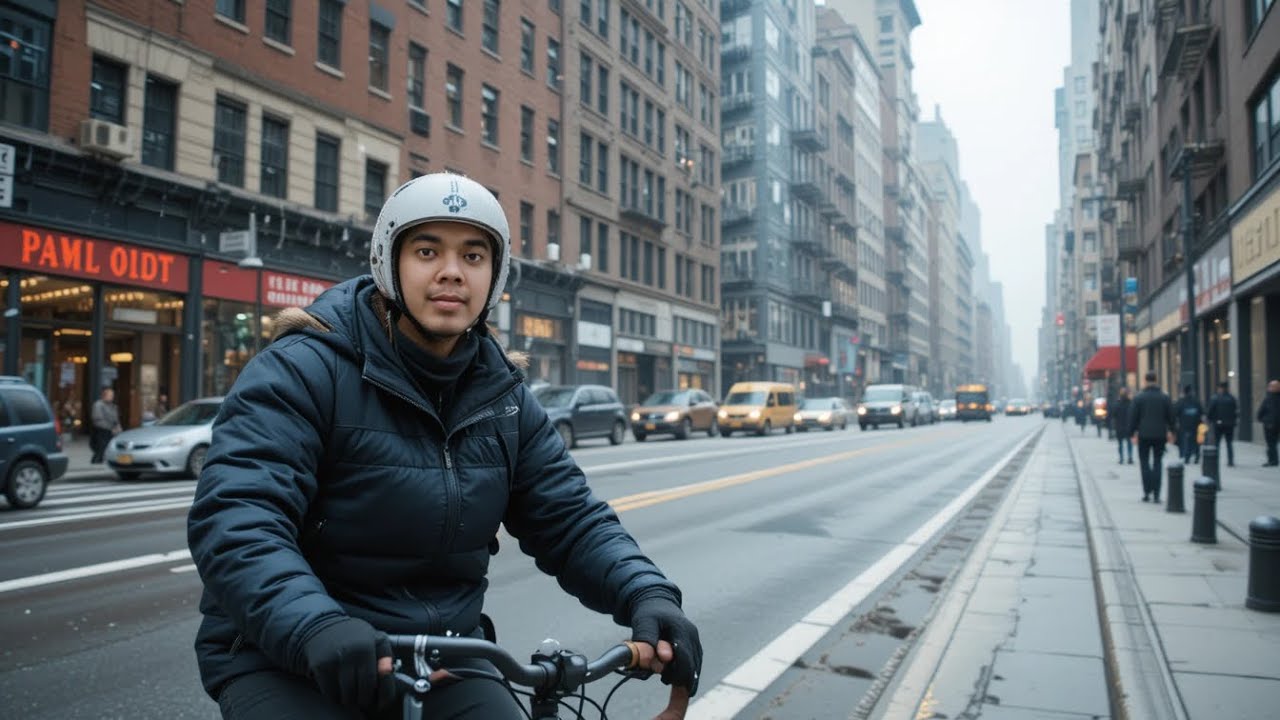 NGOJEK DI CUACA DINGIN -5° Celcius  !! LUMAYAN JUGA 