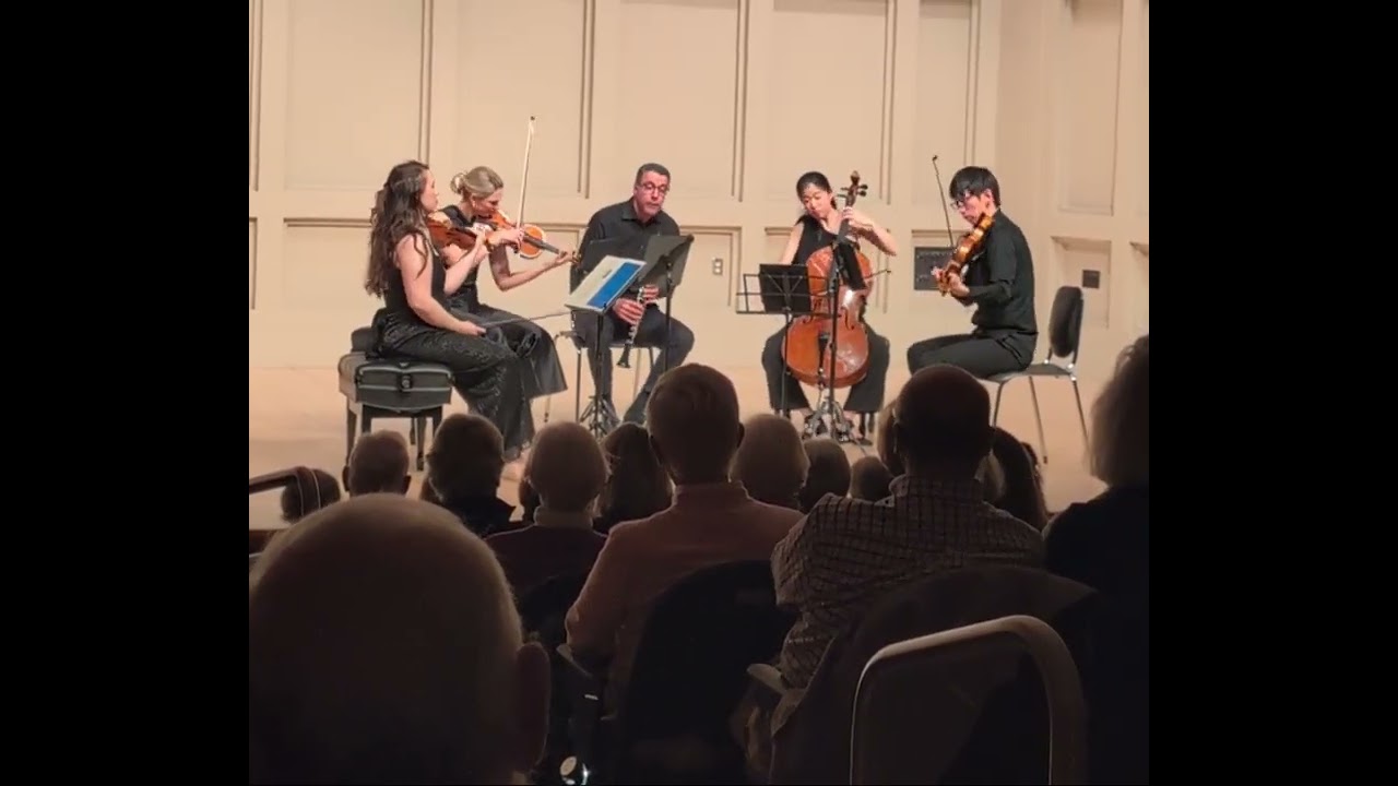 Mozart Clarinet Quintet in A maj. #1 Allegro/ Terra Quartet & Oscar Espina Ruiz:  Clarinet 