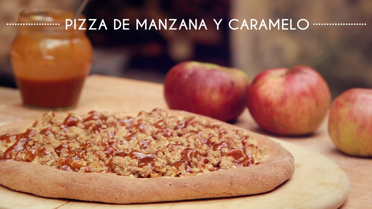 PIZZA DE MANZANA Y CARAMELO - Cocina con Olaya y Pelayo