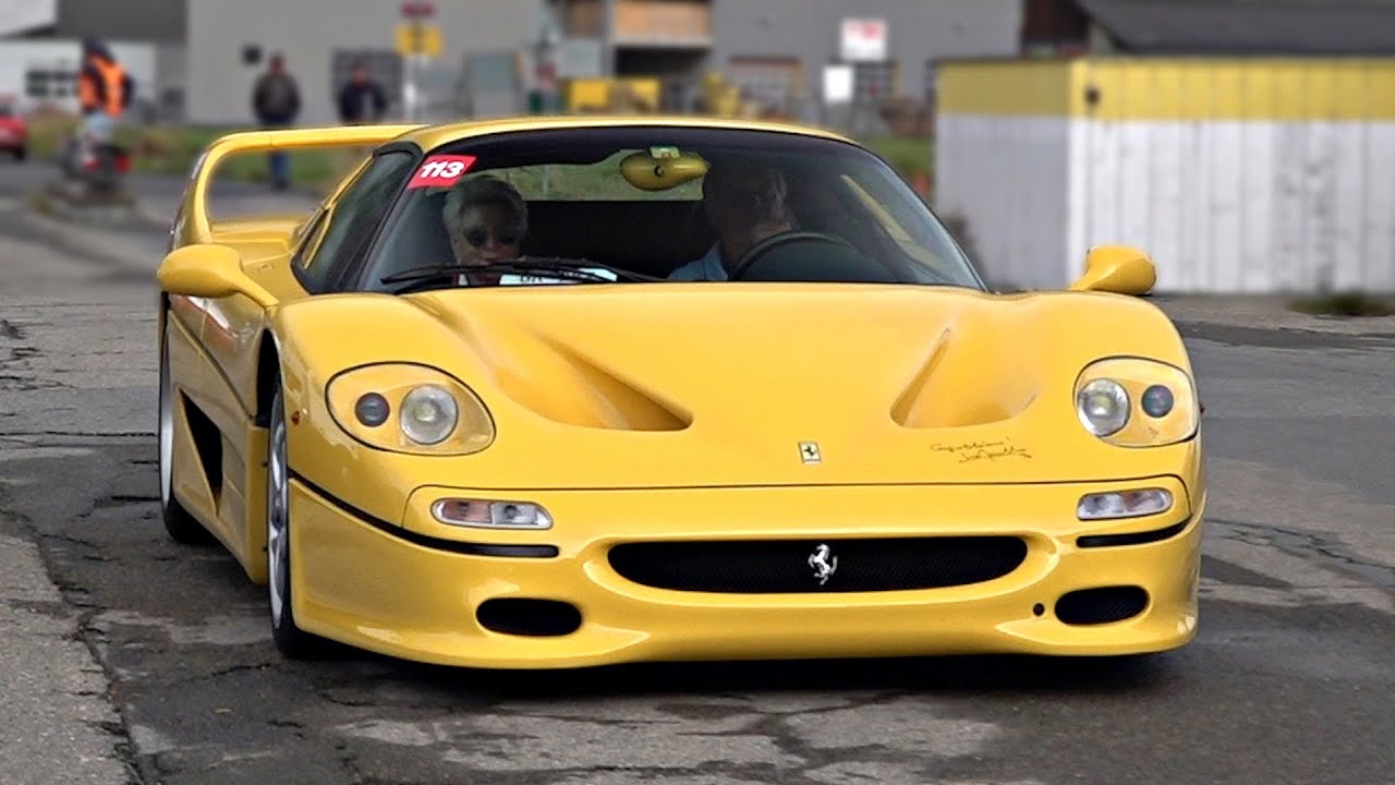 1 of only 31 1997 Ferrari F50 Giallo Modena with Tubi Style Exhaust | Start Up Sounds & Driving!