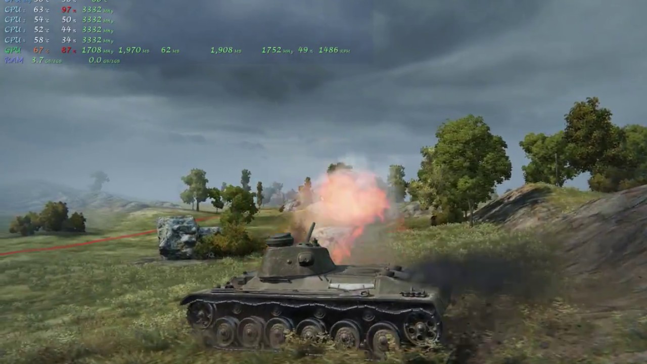 XEON X5470 + GTX 1050 + World of Tanks Ultra mode