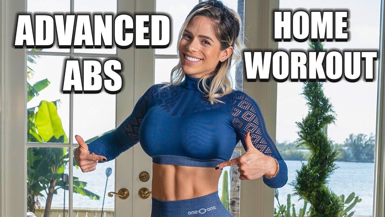 MICHELLE LEWIN: 5 ADVANCED Home Exercises For Abs (No Equipment or Gym Needed)