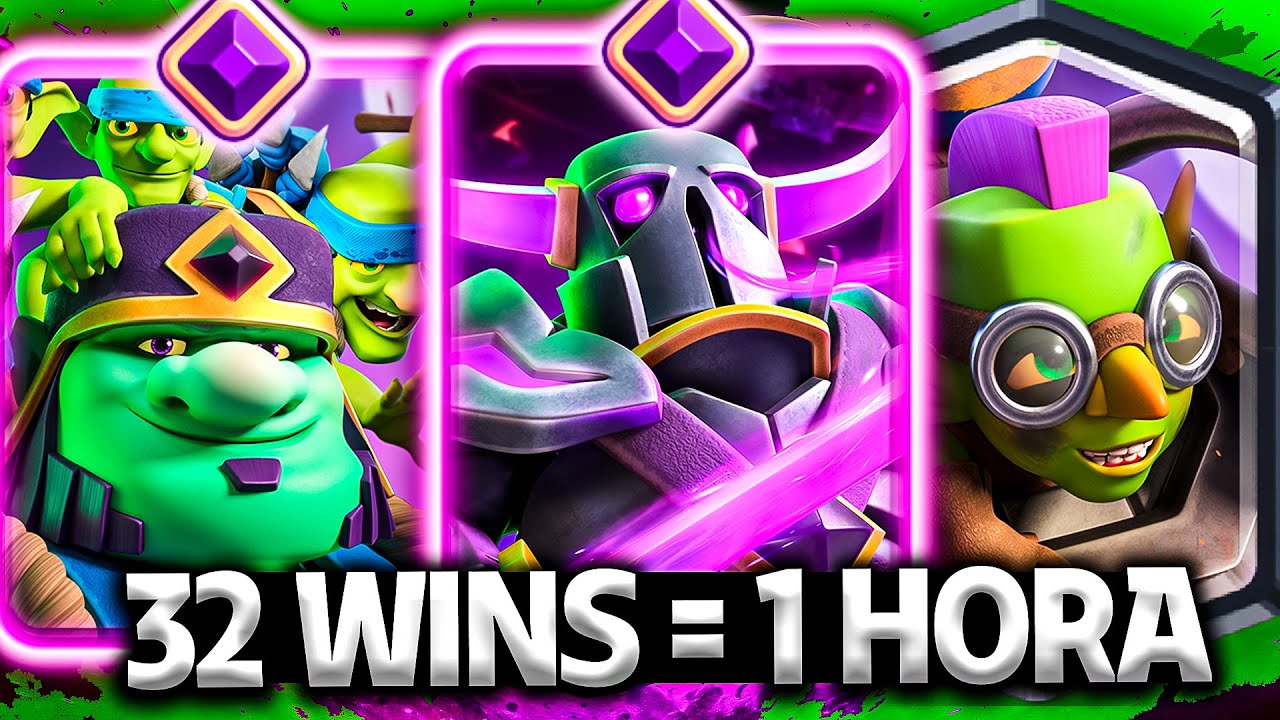 32 VICTORIAS EN 1 HORA ☠️ *DE 7400 A 8400 COPAS* ¡MAZO SIN KILL! CLASH ROYALE - YoSoyRick