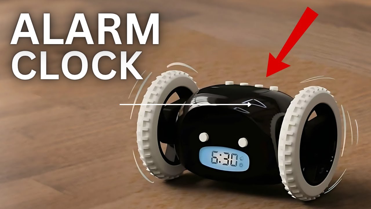This Alarm Clock Runs Away From You!⏰ | Clocky Review for Heavy Sleepers