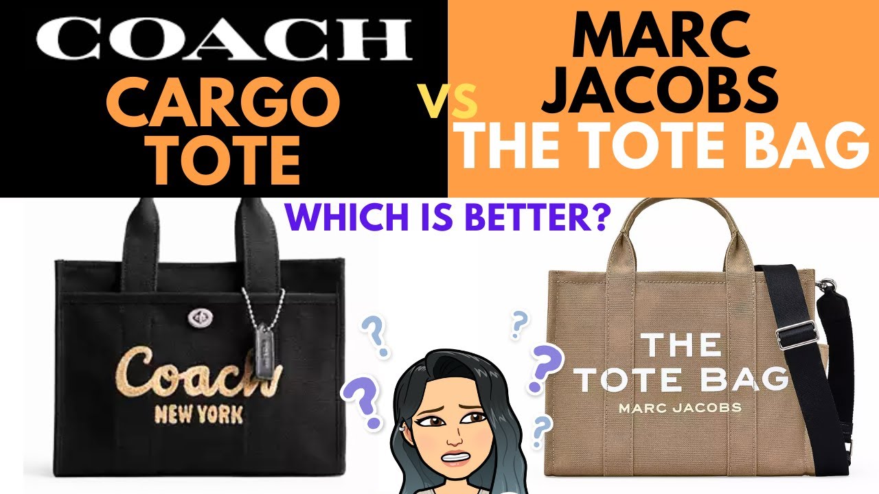 🥰💓💓COACH CARGO TOTE VS MARC JACOBS THE TOTE BAG 🥰💓💓💓 WHICH IS BETTER? BEST TOTE BAG REVIEW