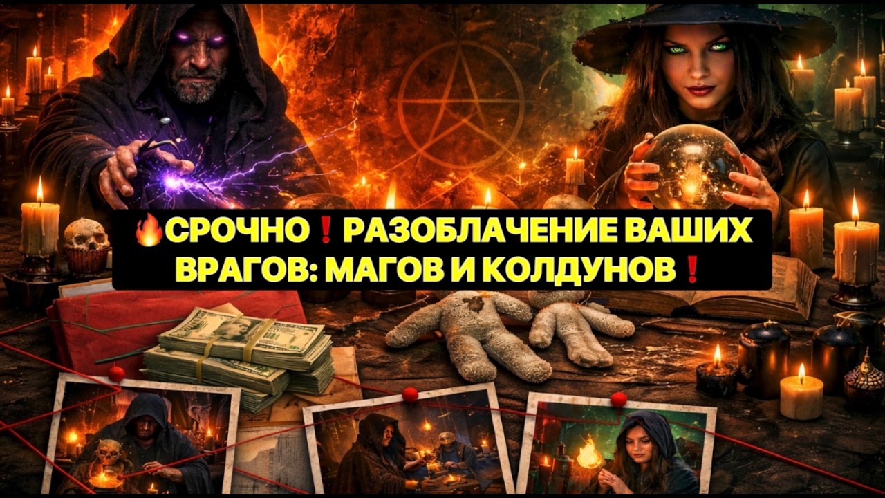 🔥СРОЧНО❗️РАЗОБЛАЧЕНИЕ ВАШИХ ВРАГОВ: МАГОВ И КОЛДУНОВ❗️#strunatarot     #таро   #враги   #tarot