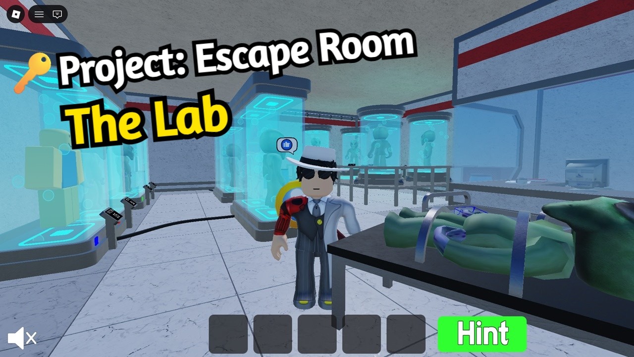Roblox PROJECT: ESCAPE ROOM LAB Walkthrough (English)