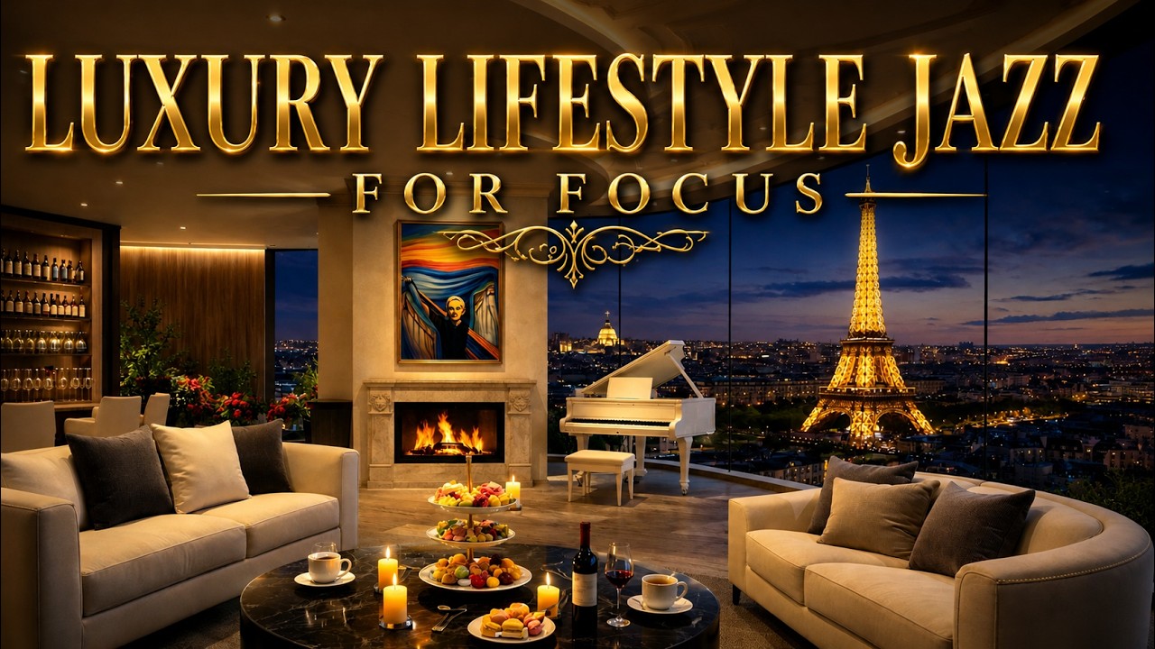 Elite Deep Focus Jazz – Smooth Piano & Sax from Paris Nights