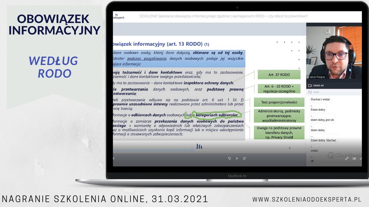 Realizacja obowiązku informacyjnego RODO - czy robisz to prawidłowo? 31032021