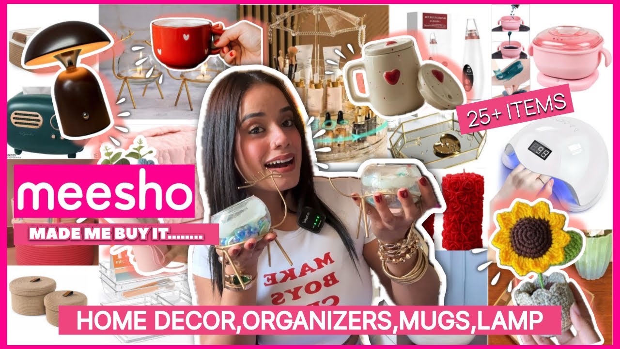 Unboxing Random Stuff I Bought From Meesho!! #meeshorandomfinds #meeshohomedecor #meeshofinds 