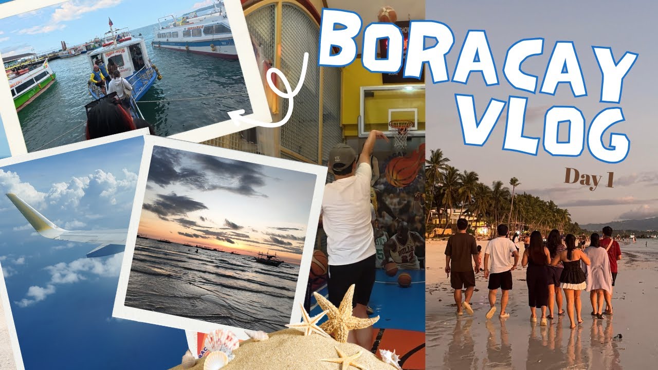 Boracay Vlog ✈️ Airport, D’Mall, Sunset Views & Christmas Party 🎄