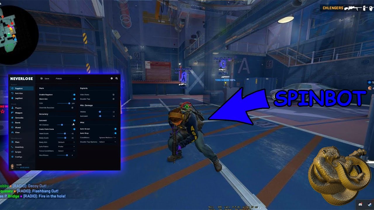 Am bagat BANI intr-un cont si am dat cu SPINBOT-ul pe el ! - CS:GO Hacking