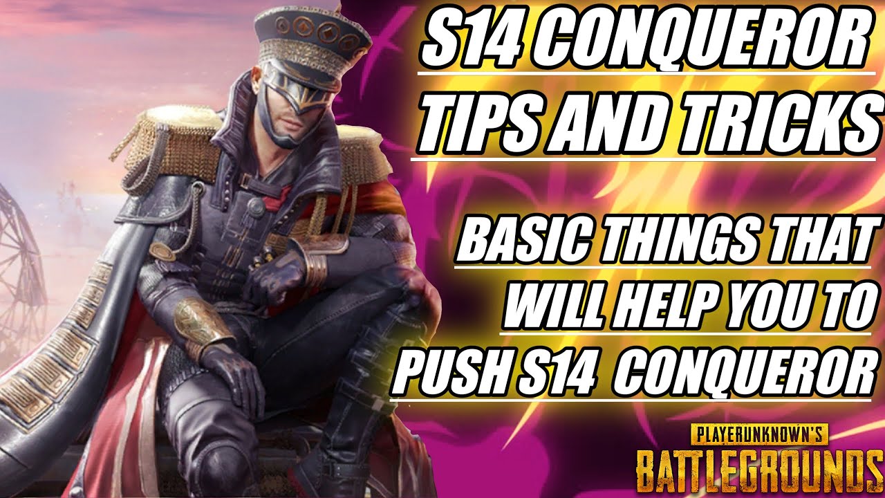 HOW TO PUSH SOLO CONQUEROR SEASON 14 IN PUBG MOBILE EASIEST WAY TO PUSH CONQUEROR | PUBG MOBILE