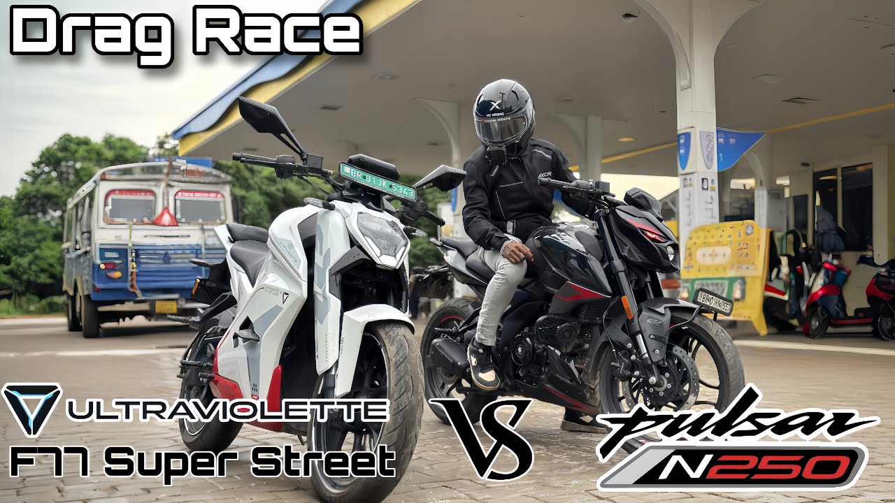 Pulsar N250 V/S Ultraviolette F77 Super Street | Drag Race&Till Top End|#ultraviolet#dragrace#ev