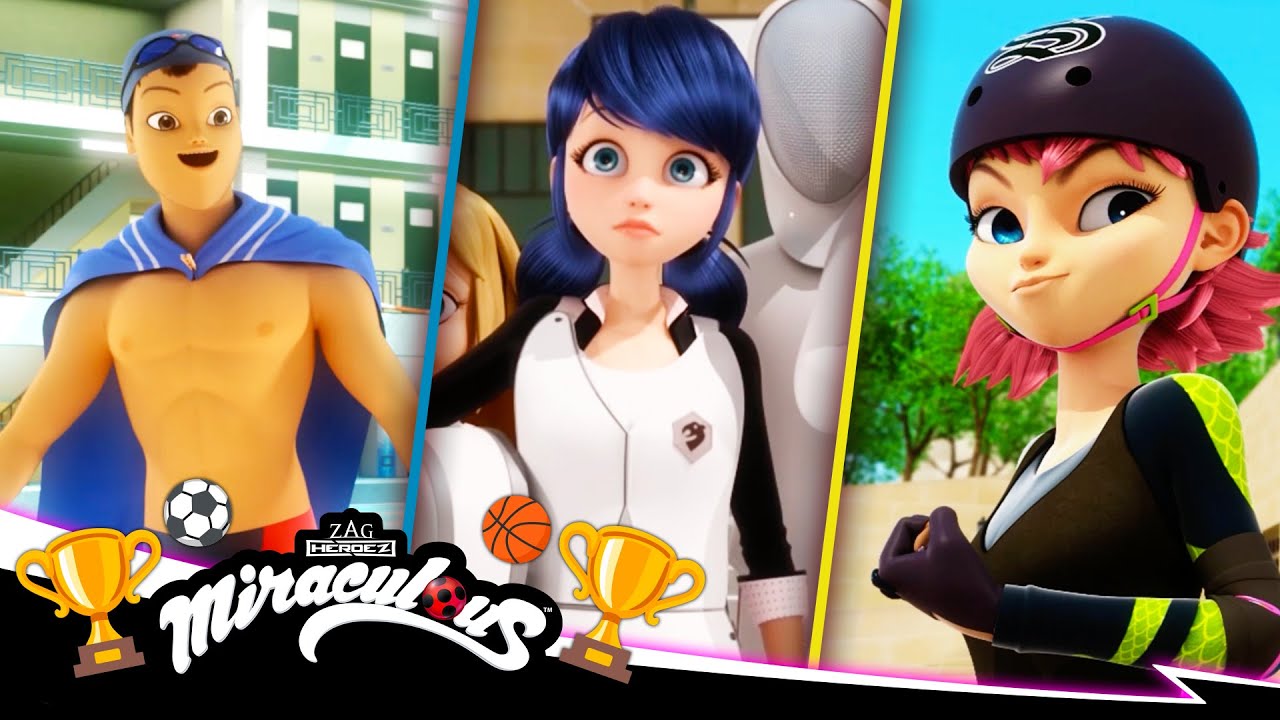 MIRACULOUS | 🏆🏅 SPORTS 🏹🤺 | Compilation 1| Les aventures de Ladybug et Chat Noir