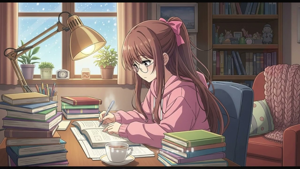 Lofi Beaets - Cozy Late Night Lofi Study ( 1 hour )