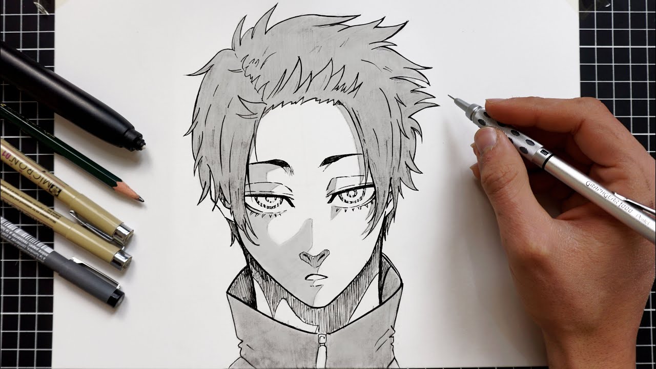 How to Draw Sae Itoshi - Blue Lock | Easy Drawing (Step by Step)