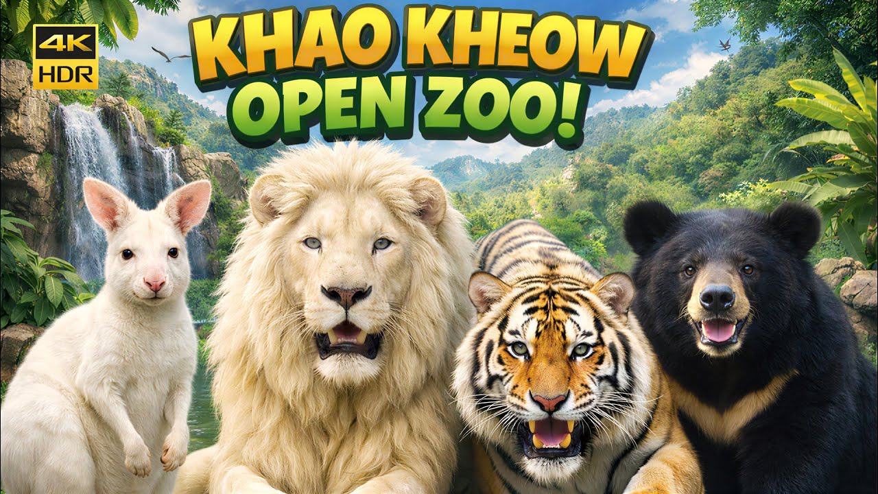 Khao Kheow Open Zoo 2026 (Pink Zone) One of the Most Popular Open air Zoo In Thailand