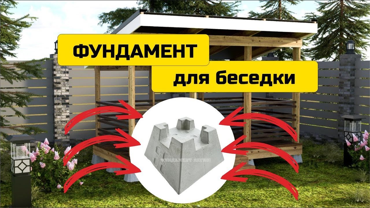 Как правильно ставить кросс-блоки под беседку 2&times;4 &mdash; пошаговый 3D разбор