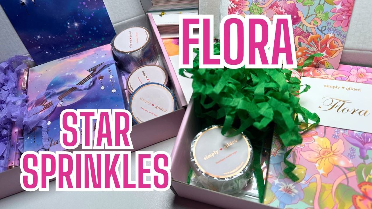 Декоративные ленты и наклейки! Распаковка покупок Simply Gilded.