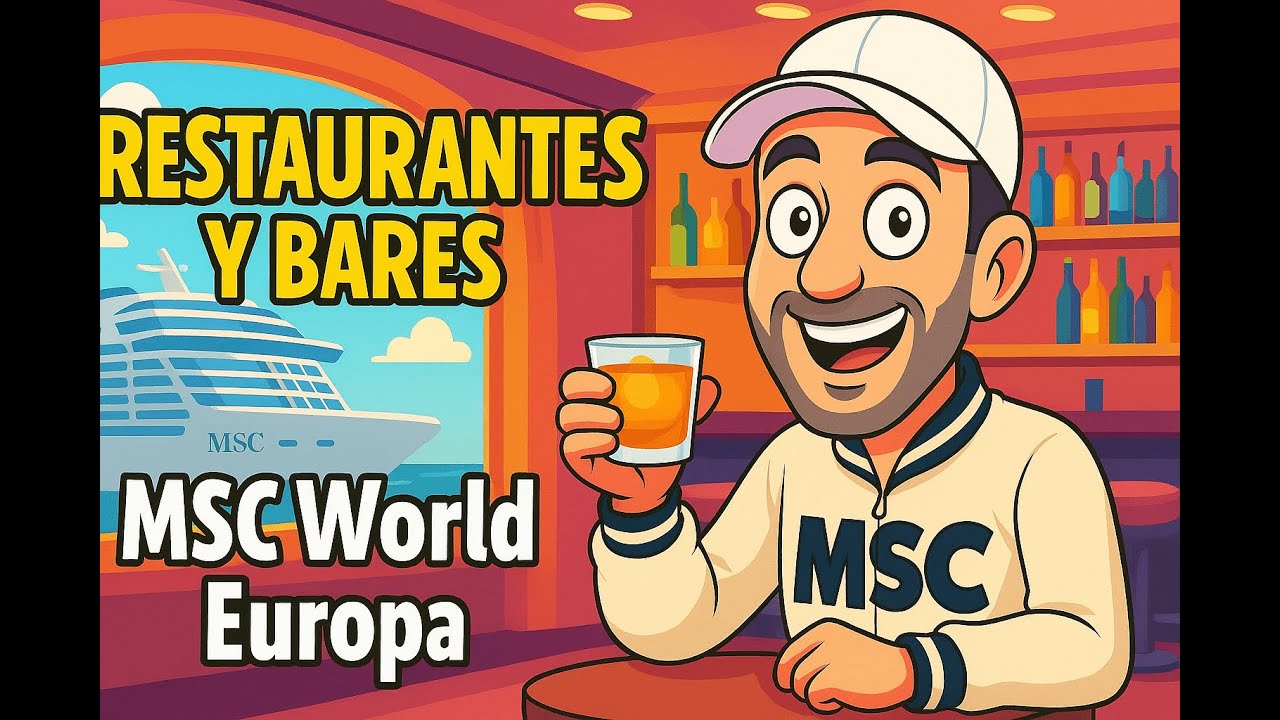 ¡TODOS LOS RESTAURANTES Y BARES del MSC World Europa! | Guía Completa de Gastronomía a Bordo