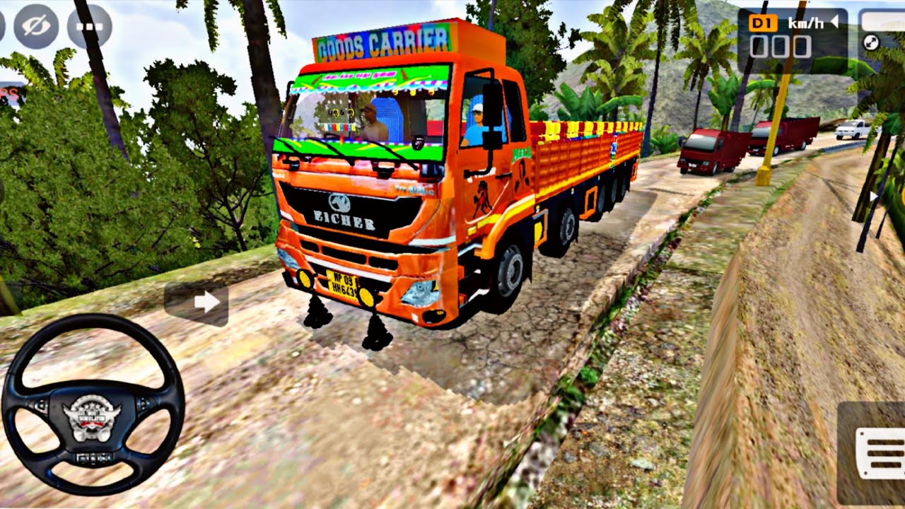 Eicher pro 6055 truck offroad driving in bus simulator indonesia #truck | rokygamer2.1