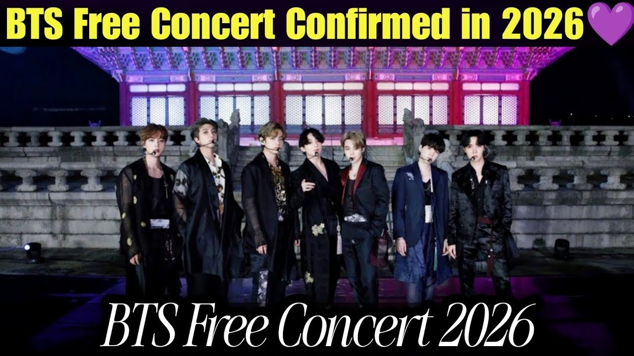 “CONFIRMED! BTS Free Concert 2026 Shocks ARMY — India & Korea Set to Make History 🇮🇳🇰🇷”
