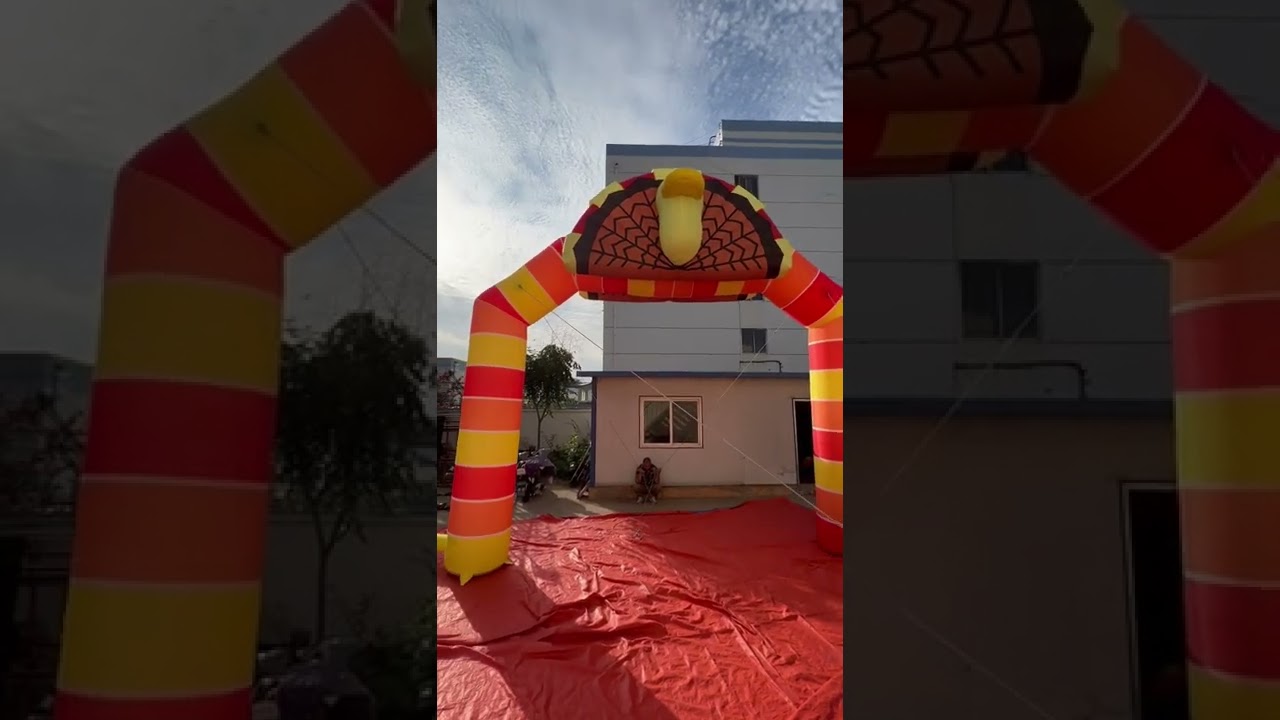 Customized advertising giant inflatable turkey arch,follow me for more and questions