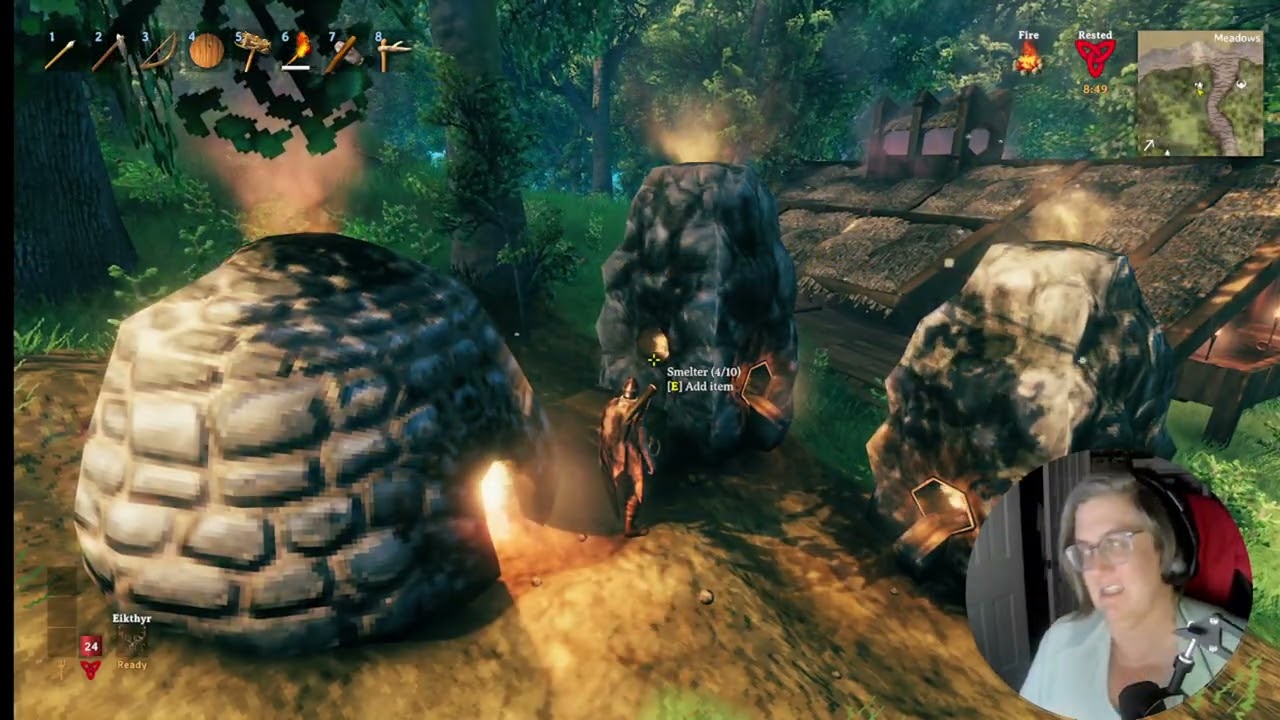 Cozy Valheim gameplay