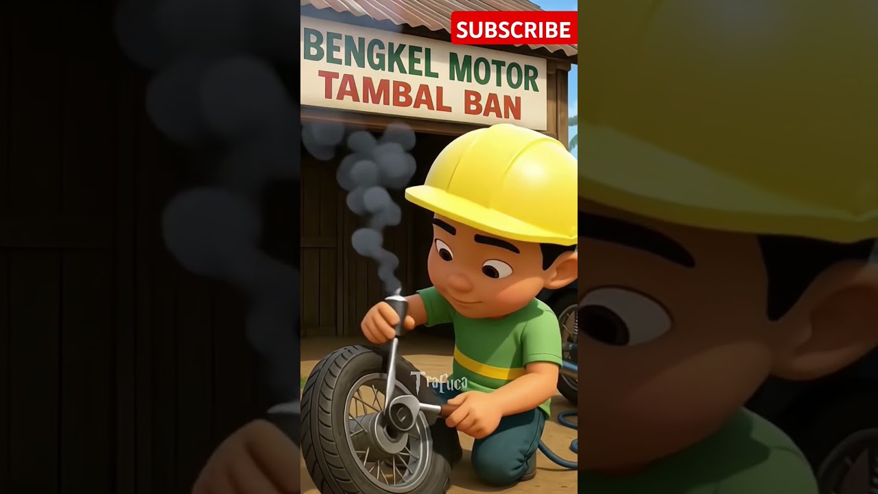 Mail jadi tukang tambal ban👩‍🔧🛞 