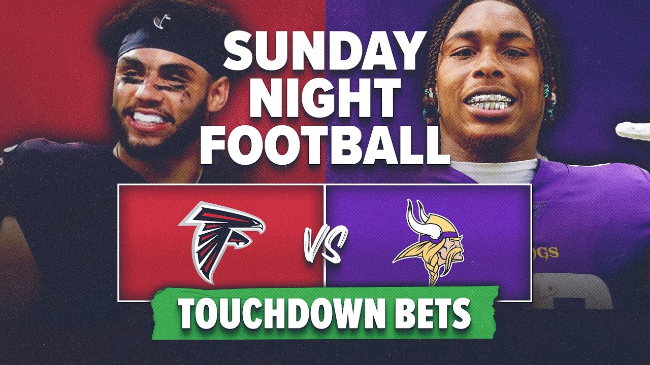 Anytime Touchdown Picks For Sunday Night Football Between The Vikings & Falcons!