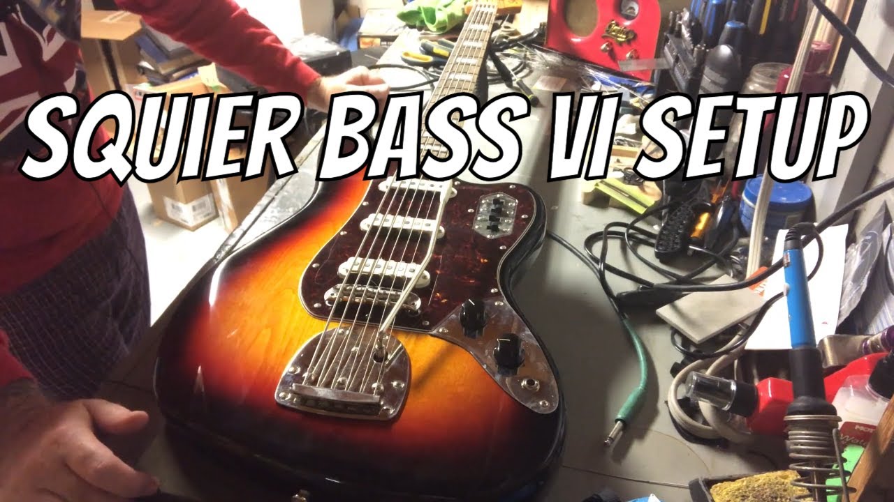 Squier Bass VI Setup