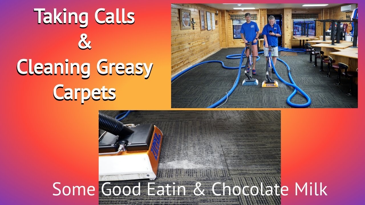 Taking Calls & Cleaning Carpets