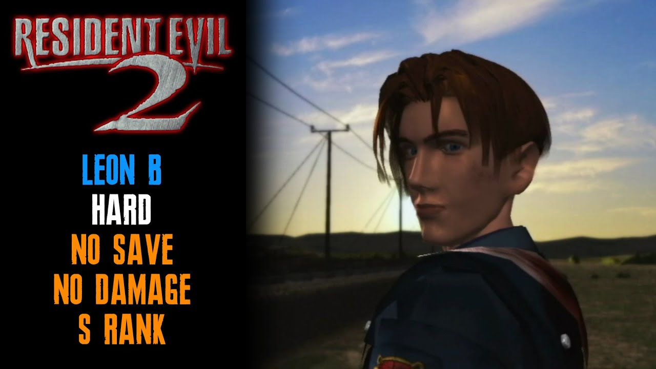 [Resident Evil 2] Leon B, Hard (PC JPN), No Save, No Damage, S Rank