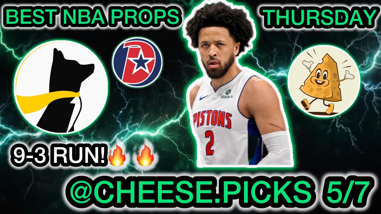 9-3 RUN! Best NBA Player Props Thursday 5/7 - Best NBA Player Props TODAY!