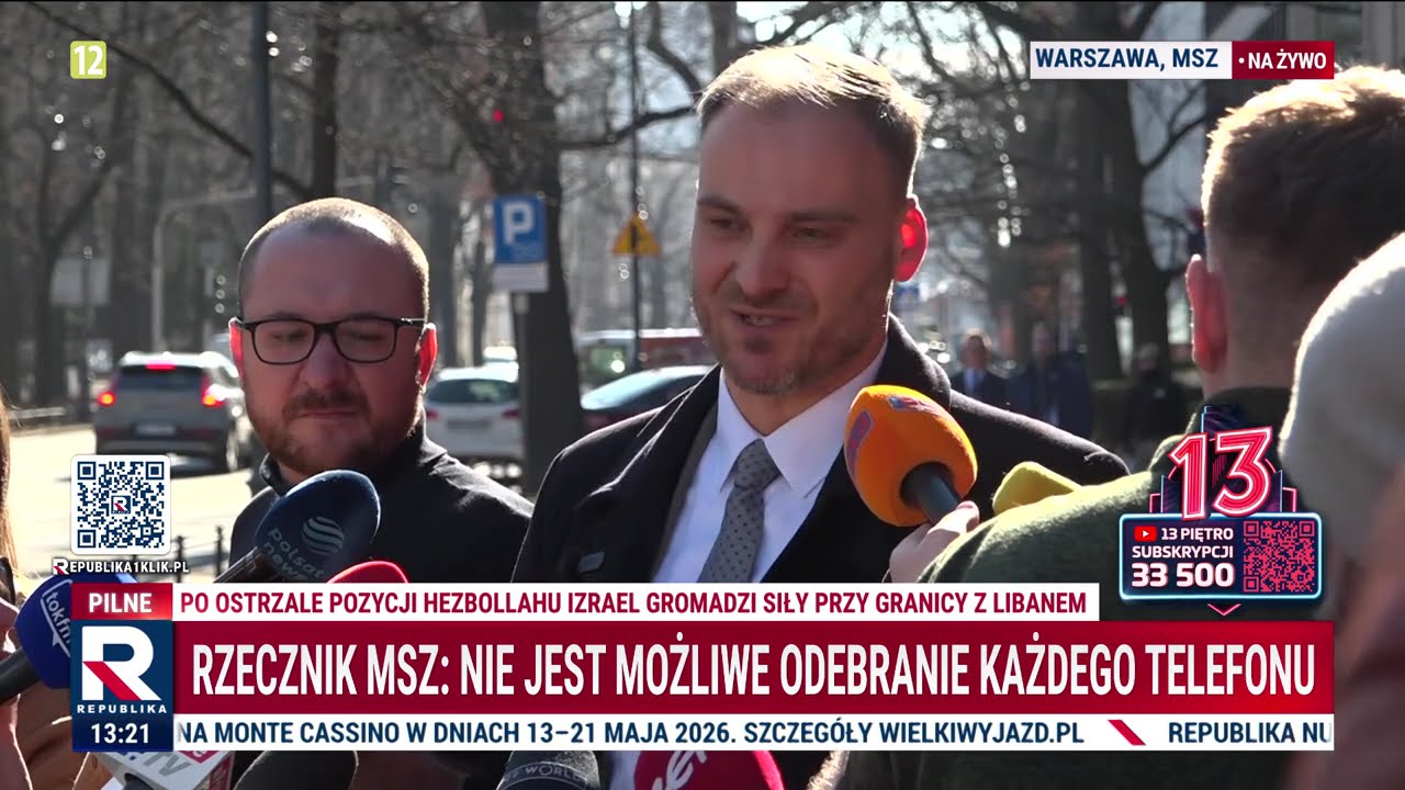 Rzecznik MSZ: nie jest możliwe odebranie każdego telefonu