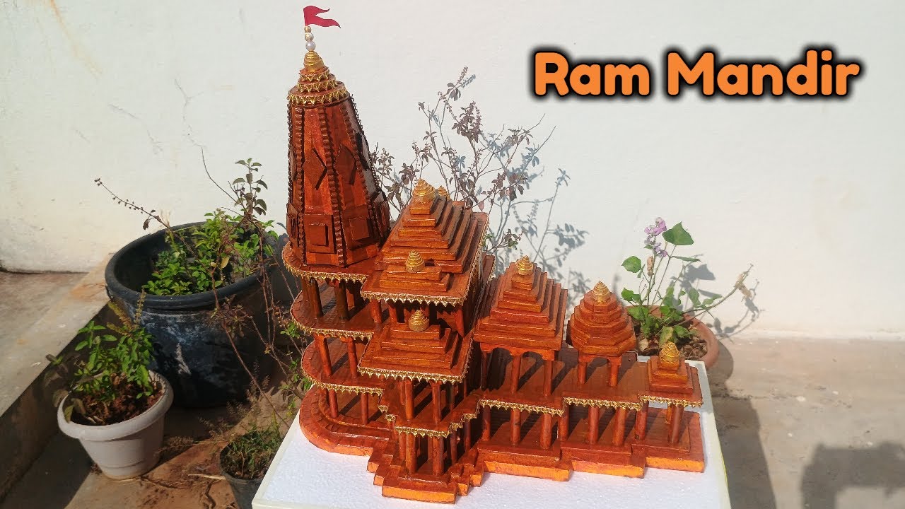Ayodhya Ram Mandir Craft With Cardboard | Ram Mandir Model | Cardboard Crafts for Home Decor