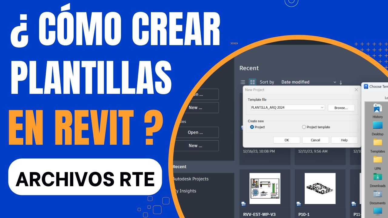 🔥¿CÓMO CREAR PLANTILLAS EN #REVIT? | ARCHIVOS RTE🔥VIDEO IMPRESCINDIBLE🔥