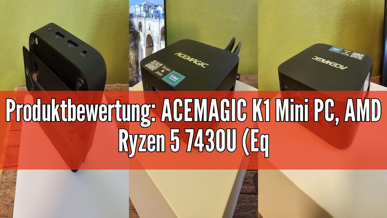Produktbewertung: ACEMAGIC K1 Mini PC, AMD Ryzen 5 7430U (Equivalent to 5850U, 6C/12T, Up to 4.3Ghz)