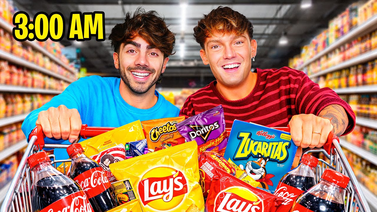 FUIMOS A UN SUPERMERCADO DE MADRUGADA!