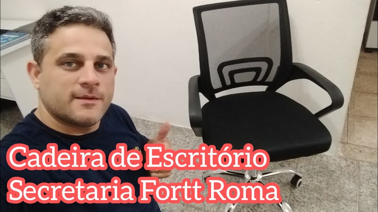 Como Montar Cadeira de Escritório Secretaria Fortt Roma