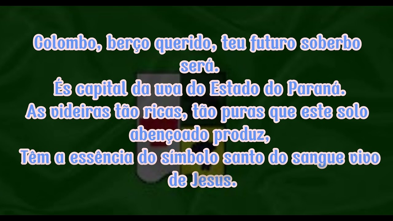 Hino de Colombo - PR (com letras)