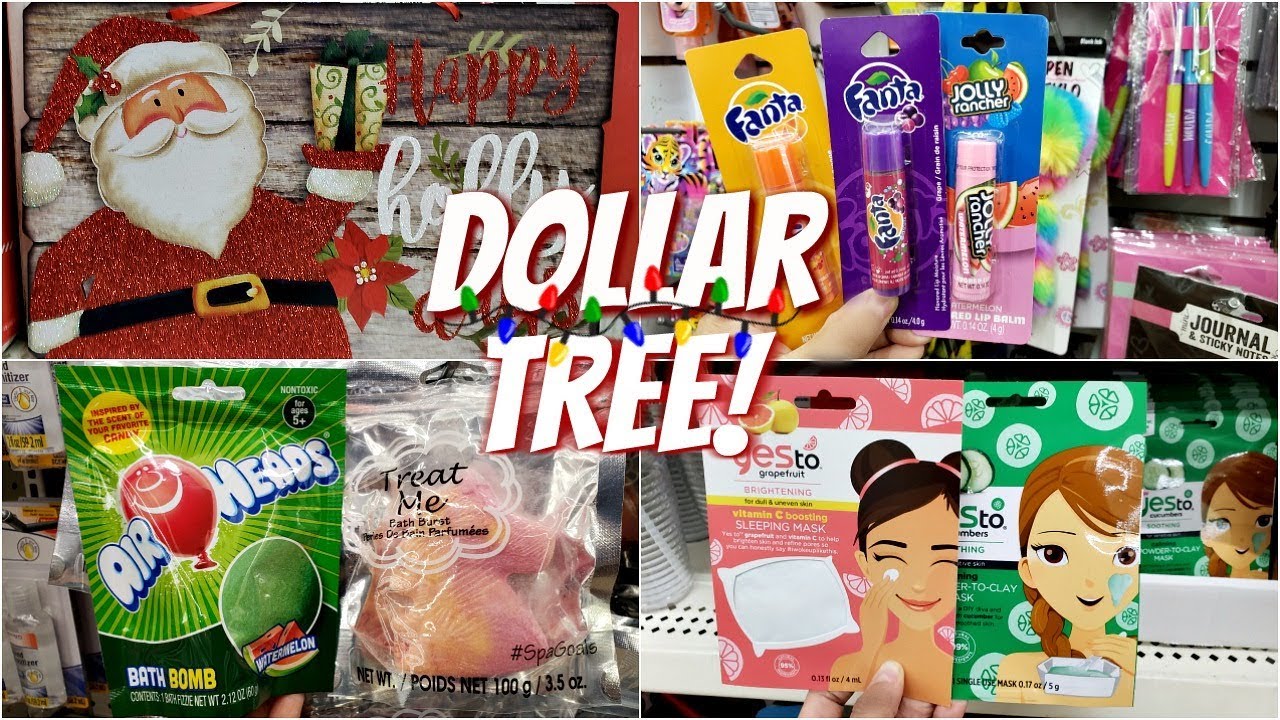 DOLLAR TREE CHRISTMAS LIP BALM TOYS WALK THROUGH 2018