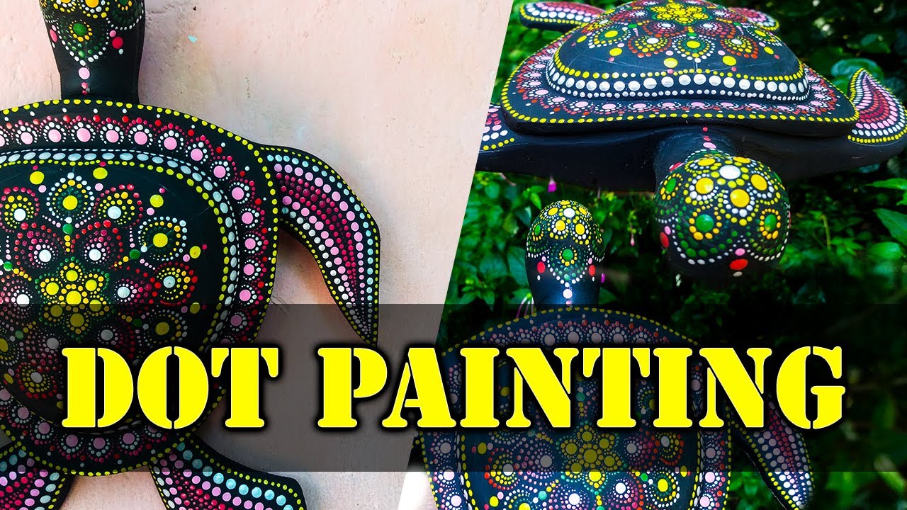 Turtle dot painting mandala\ ARTINDOT