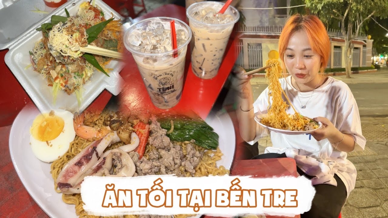 Ăn vặt buổi tối ở TP Bến Tre! | Tiểu M&agrave;n Thầu