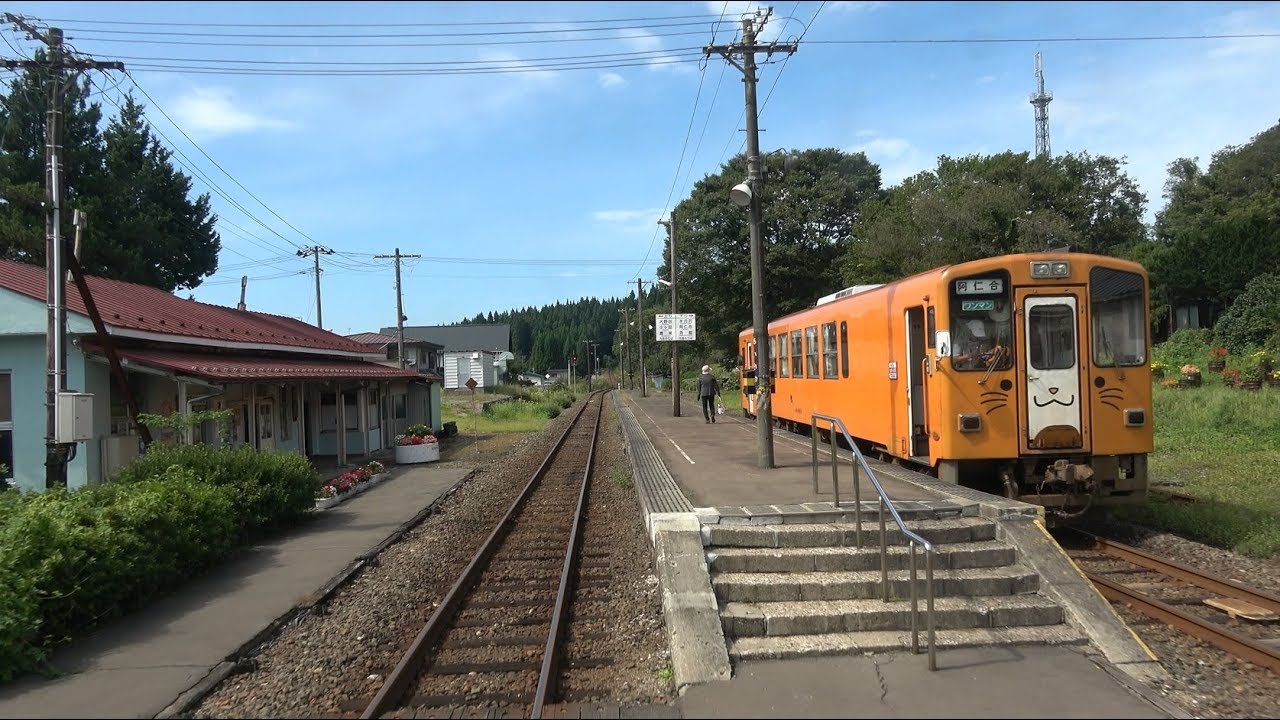 【4K前面展望】秋田内陸縦貫鉄道 急行もりよし2号 角館→鷹巣【AN-8901号引退&田んぼｱｰﾄ解説放送あり♪】