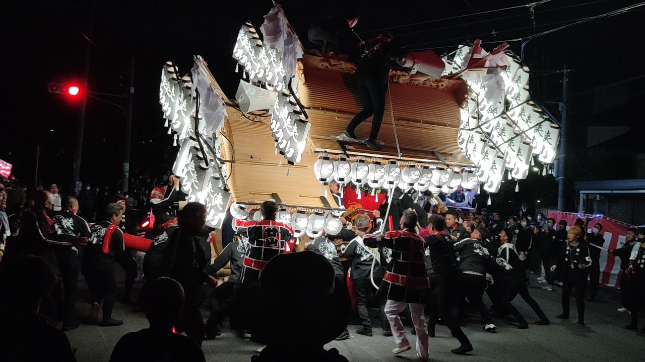 【HD高画質】だんじり 事故寸前 入場 井出さん前 狭山 3 南河内だんじり祭 狭山神社 令和4年 2022年‎10月‎8日