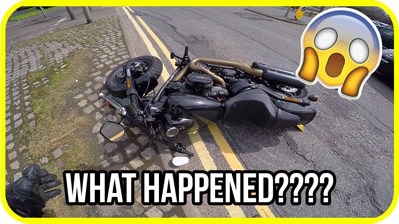 Ютубер попал в выбоину и разбил новенький мотоцикл Harley-Davidson